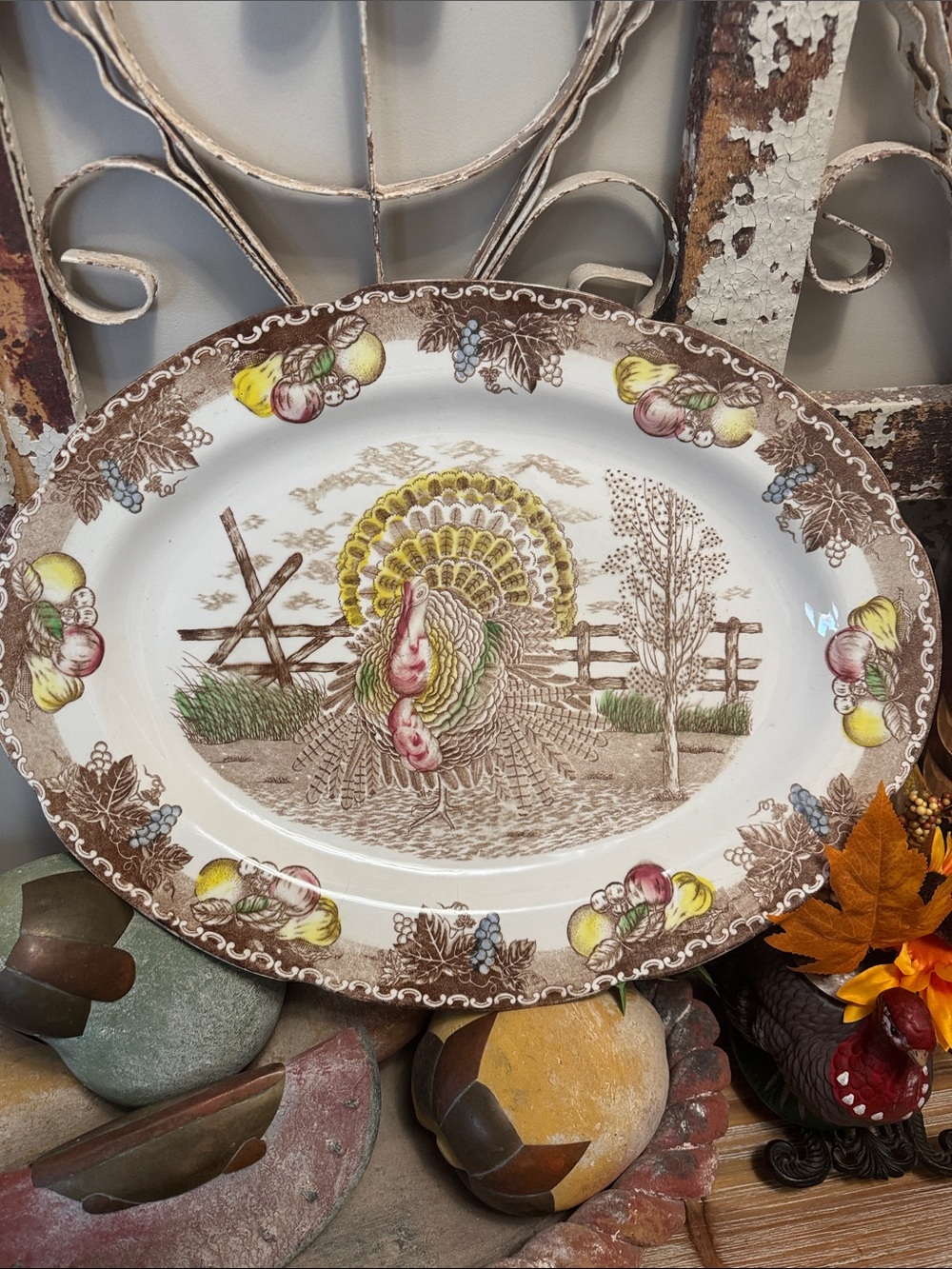 Very Collectible VTG KING TOM Turkey Platter